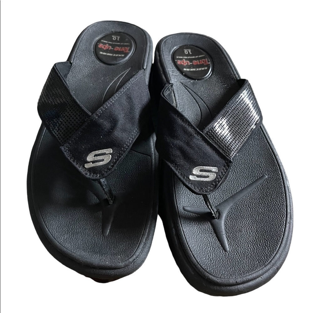 Sketcher shape up flip flops sz 10 Womens